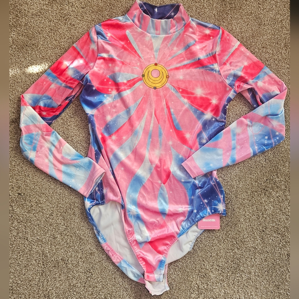 Black Milk Sailor Moon Ribbon Transformation Velvet Long Sleeve Bodysuit